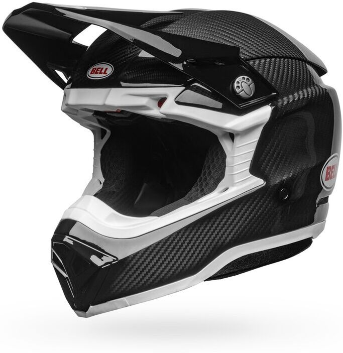 BELL Casco de Cross  Moto-10 Mips Spherical Fasthouse BMF Negro Brillante-Blanco