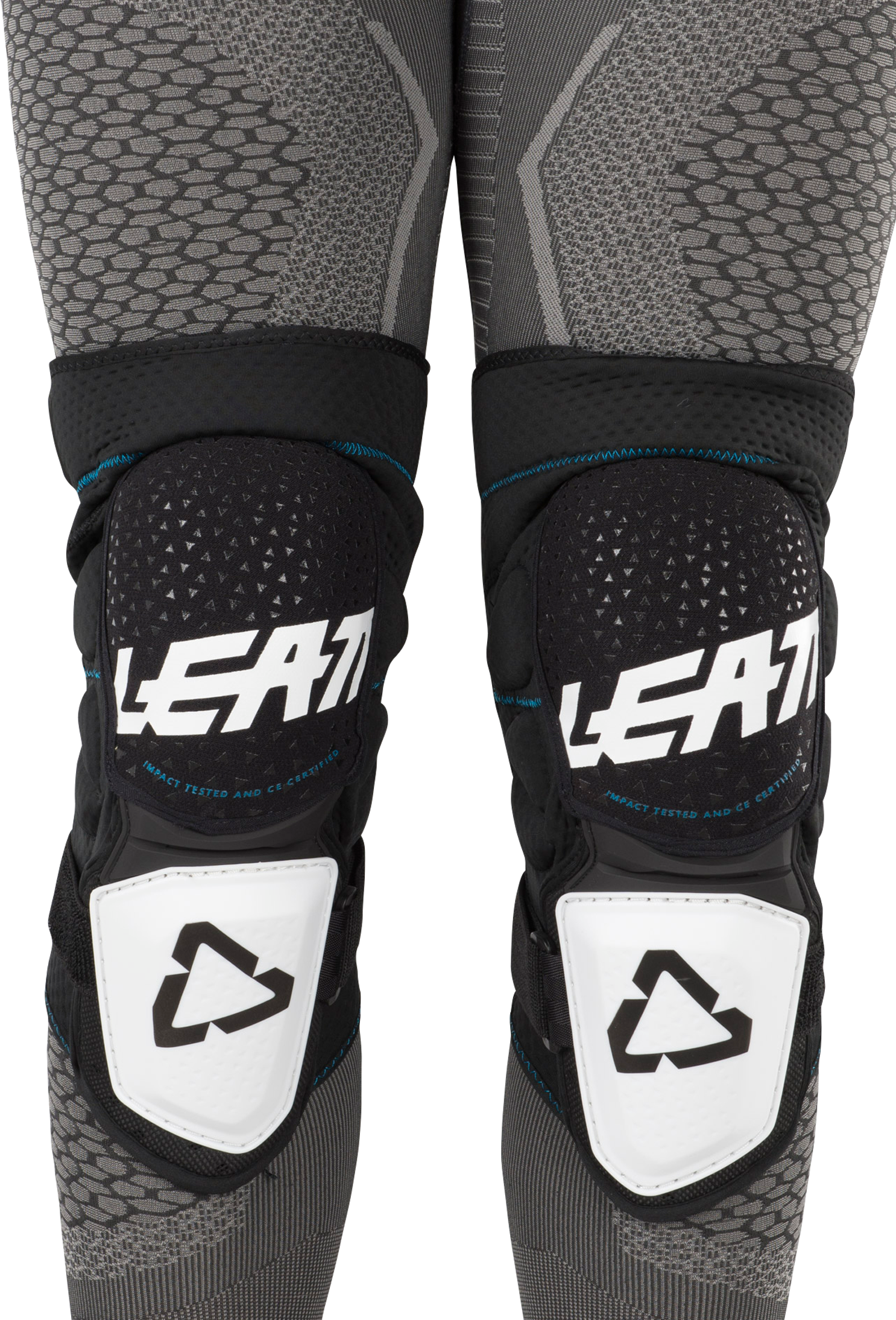 Leatt Rodilleras  3DF Hybrid Blanco-Negro