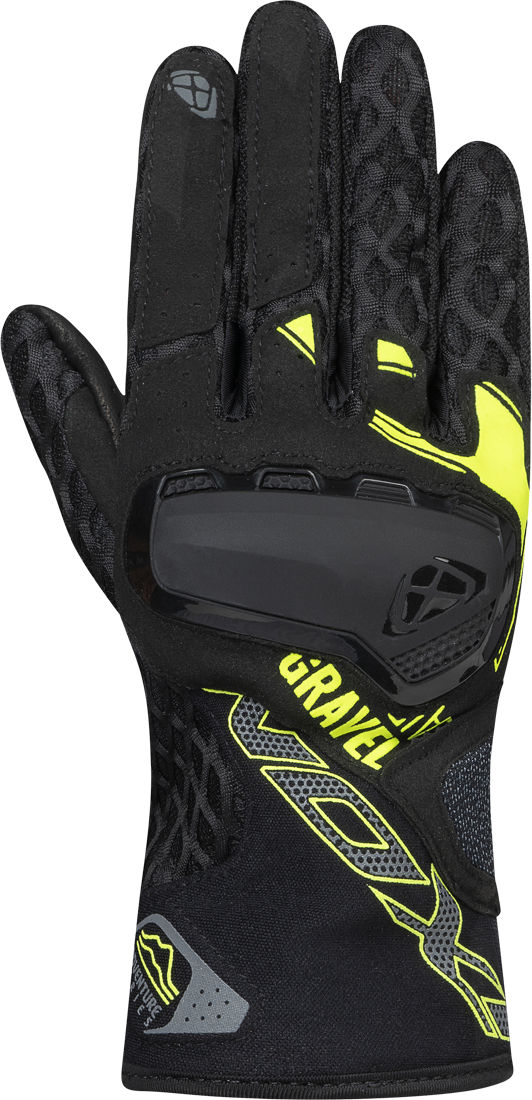 Ixon Guantes de Moto  Gravel Air Negro-Amarillo Brillante