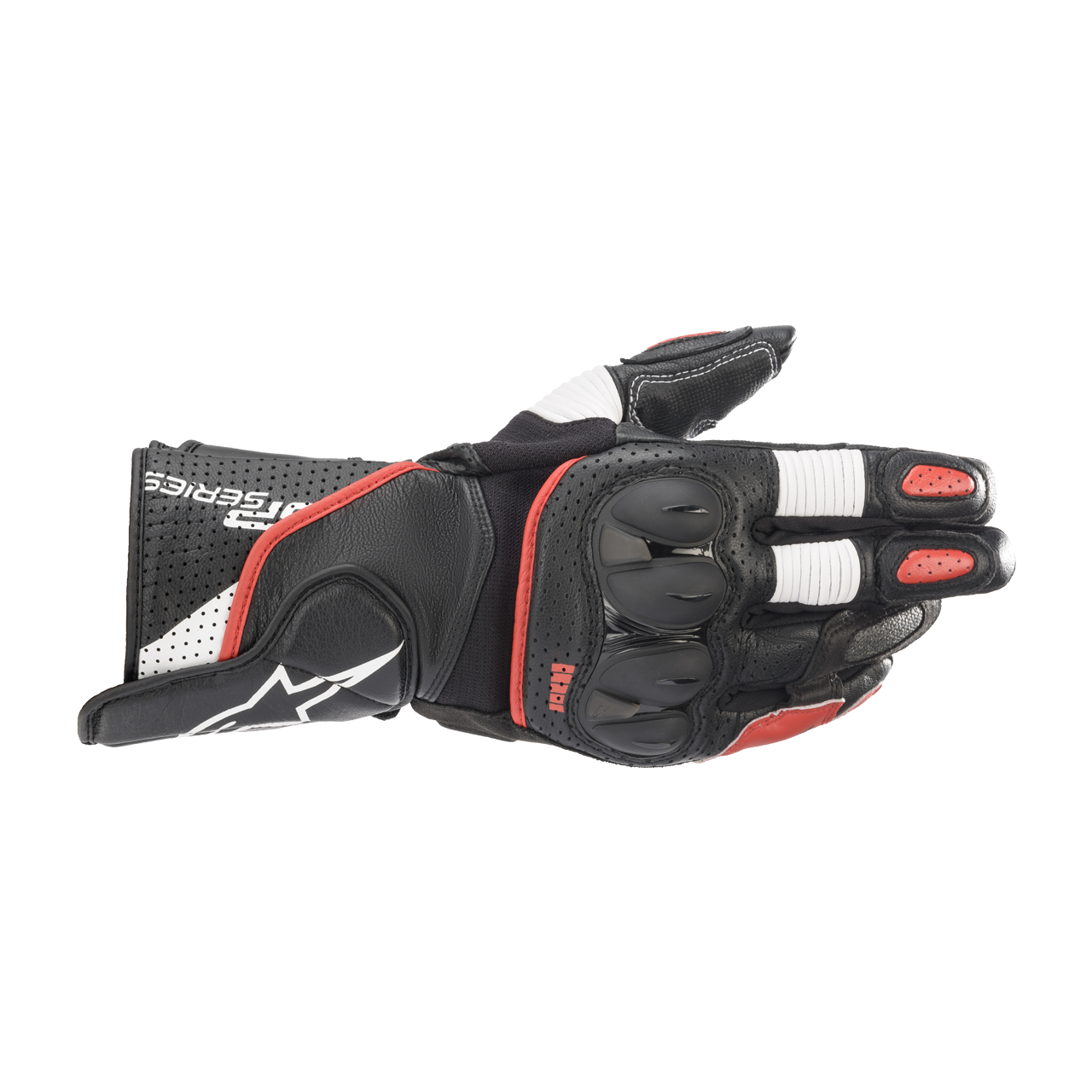 Alpinestars Guantes de Moto  SP-2 V3 Negro-Blanco-Rojo