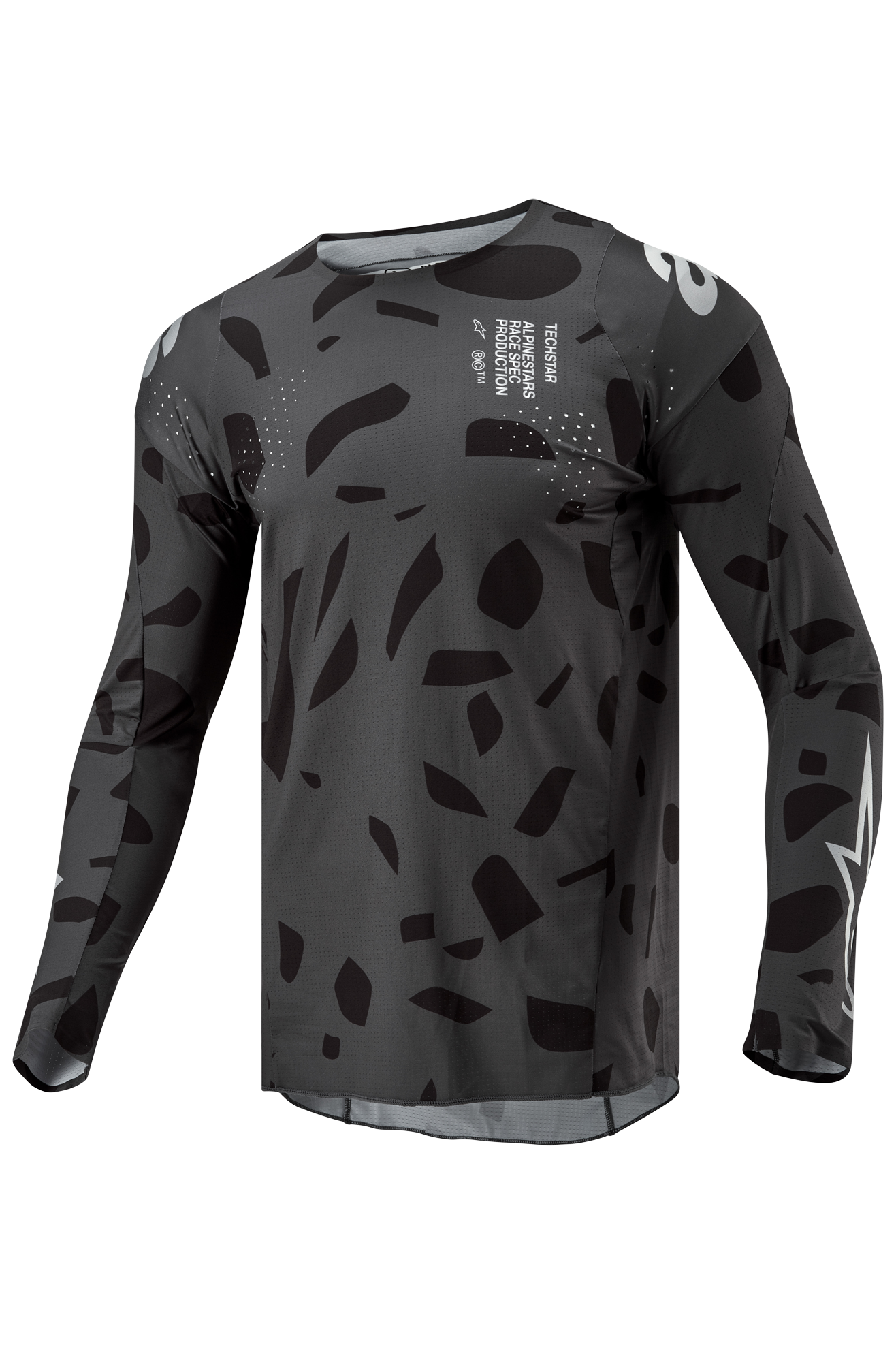 Alpinestars Camiseta de Cross  Techstar Graphite Negro-Camuflaje