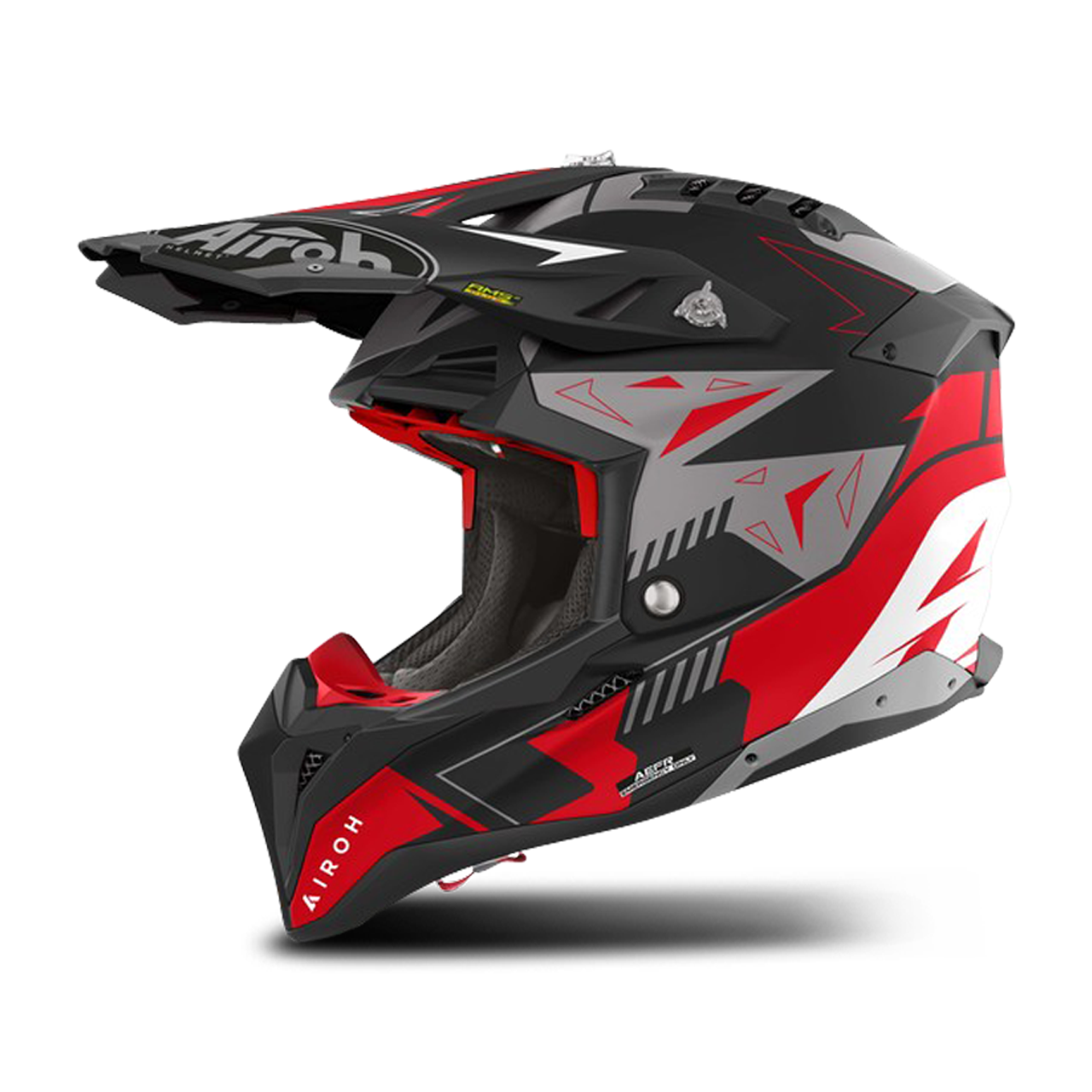 Airoh Casco de Cross  Aviator 3 Spin Rojo Mate