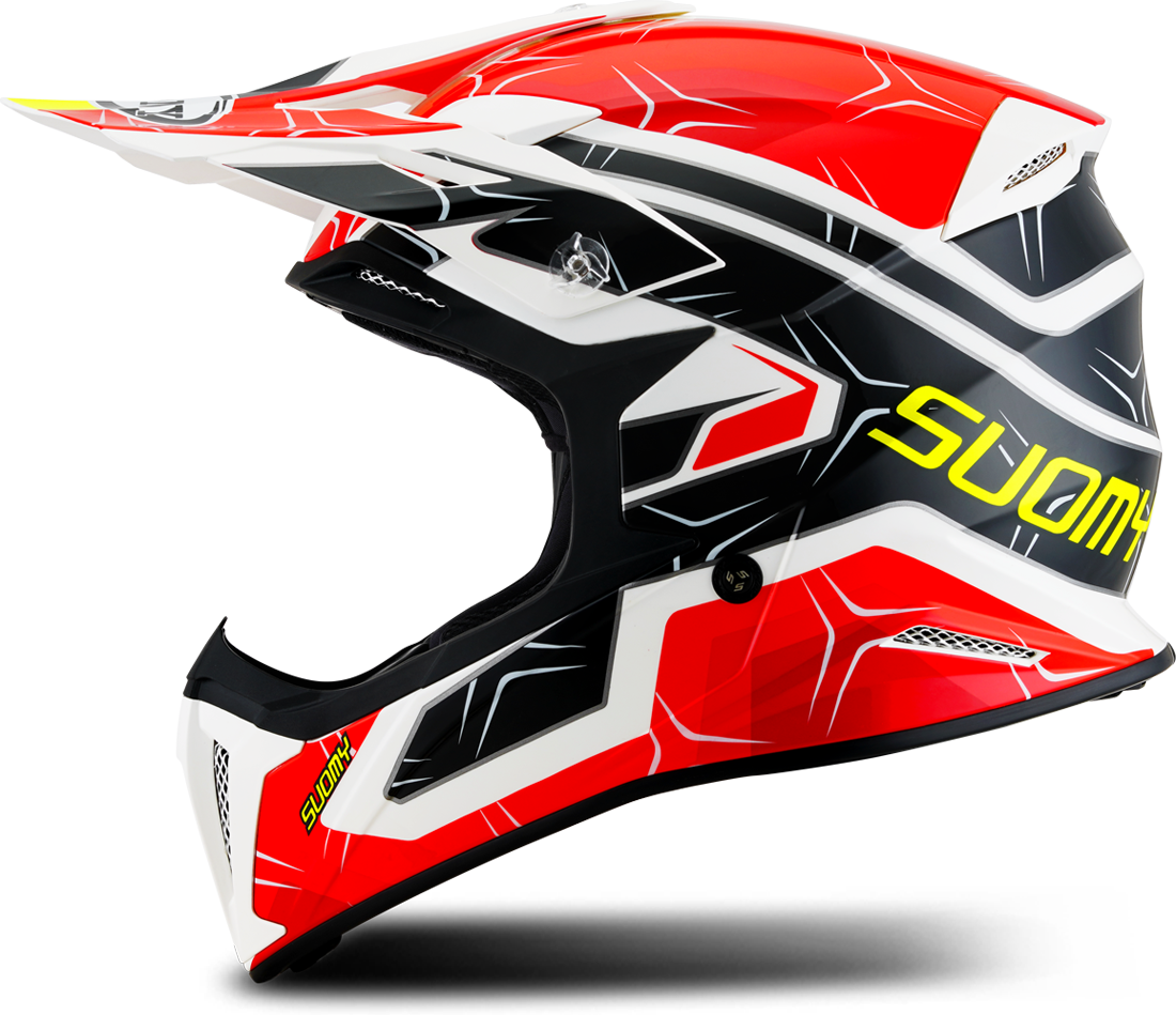 Suomy Casco de Cross  X-Wing Subatomic Negro-Rojo