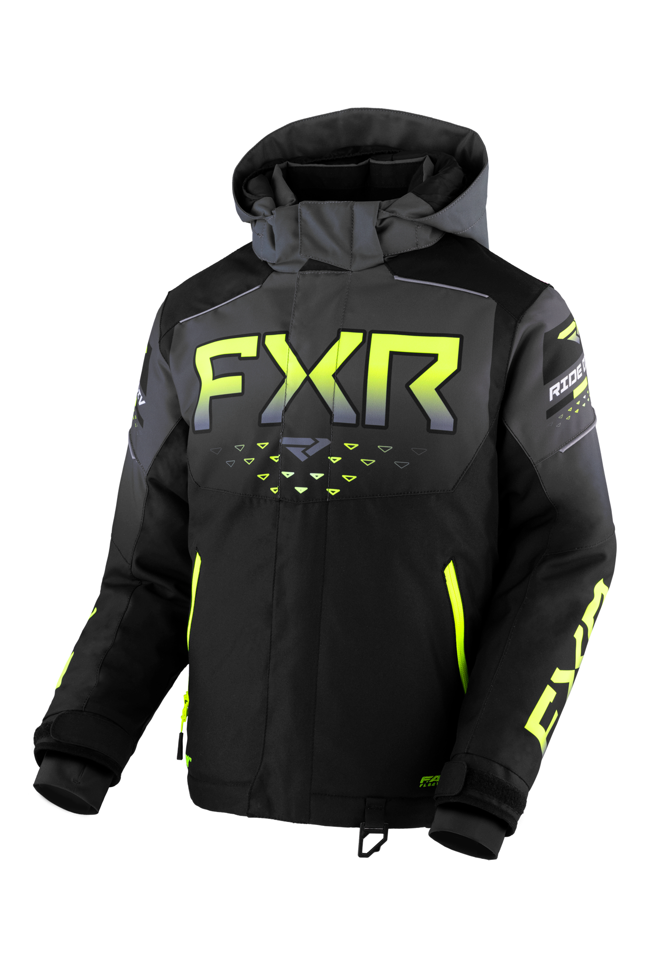 FXR Chaqueta de Nieve  Helium X 2 en 1 Negro-Carbón-Hivis