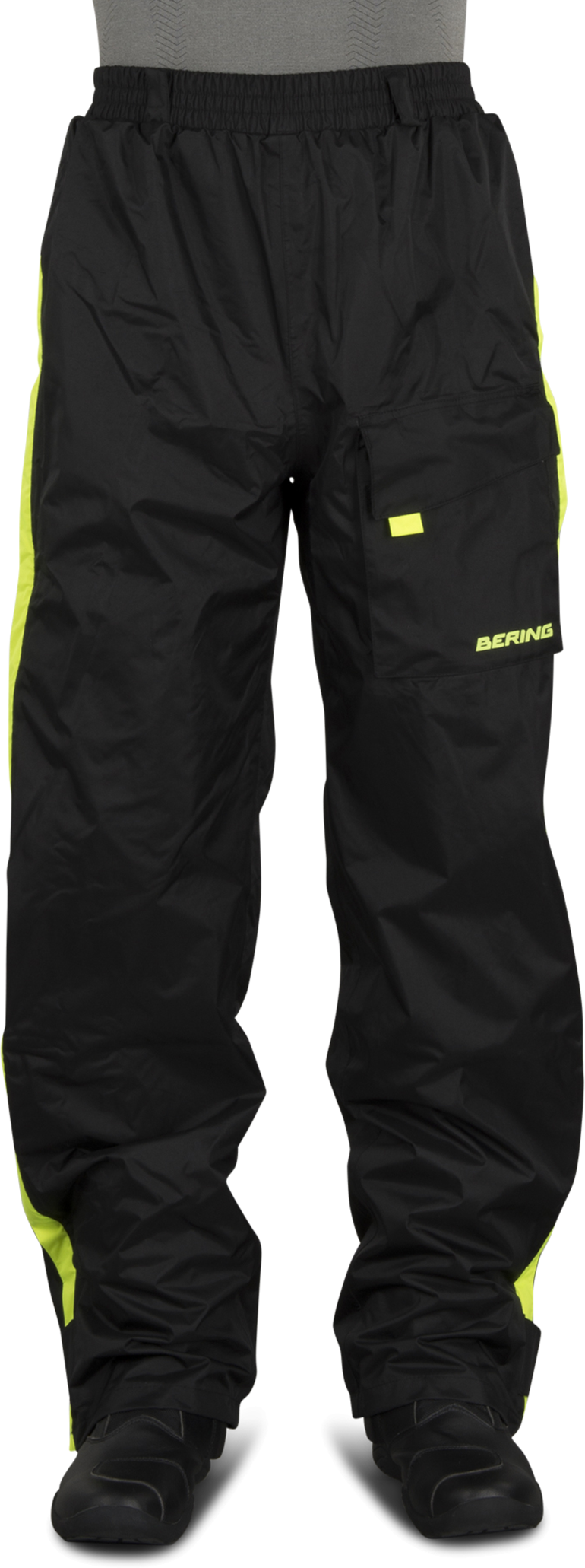 Bering Pantalones Impermeables  Chicago Negro-Fluorescente