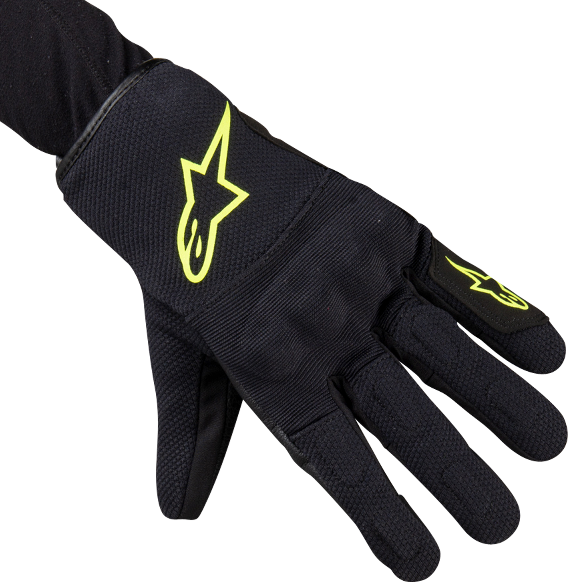 Alpinestars Guantes de Moto  S Max Drystar® Negro-Amarillo Fluo