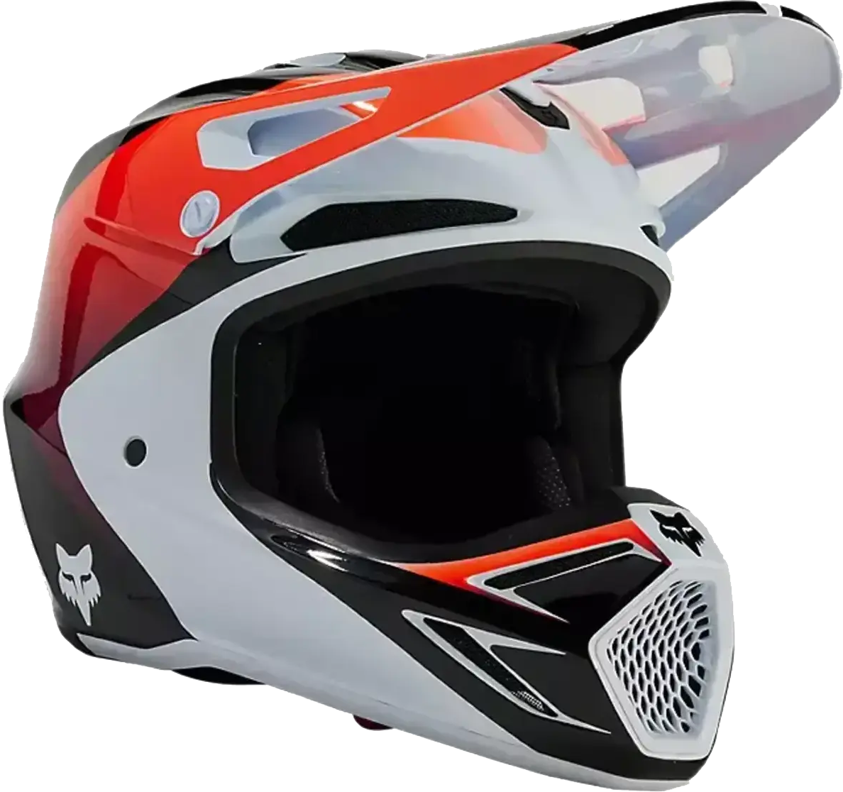 FOX Casco de Cross Niño  V3 Streak Blanco