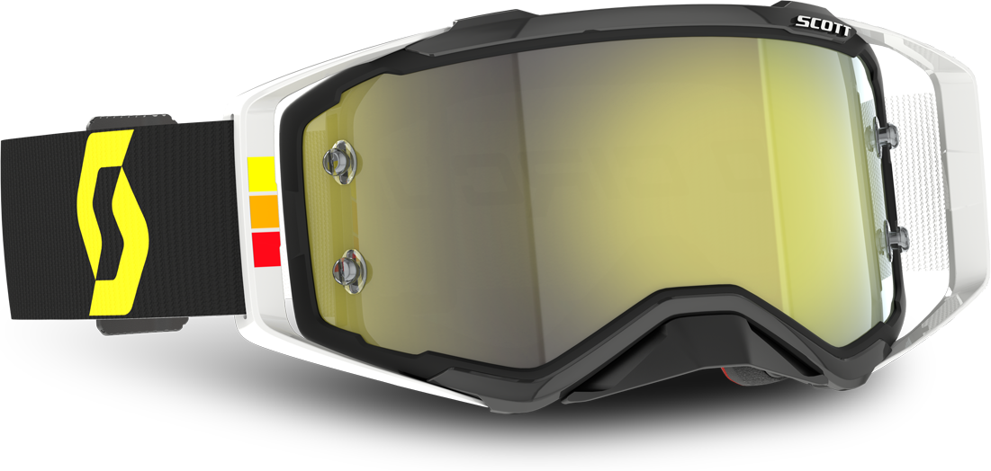 Scott Gafas de Cross  Prospect Pro Circuit Negro-Blanco - Amarillo Cromado