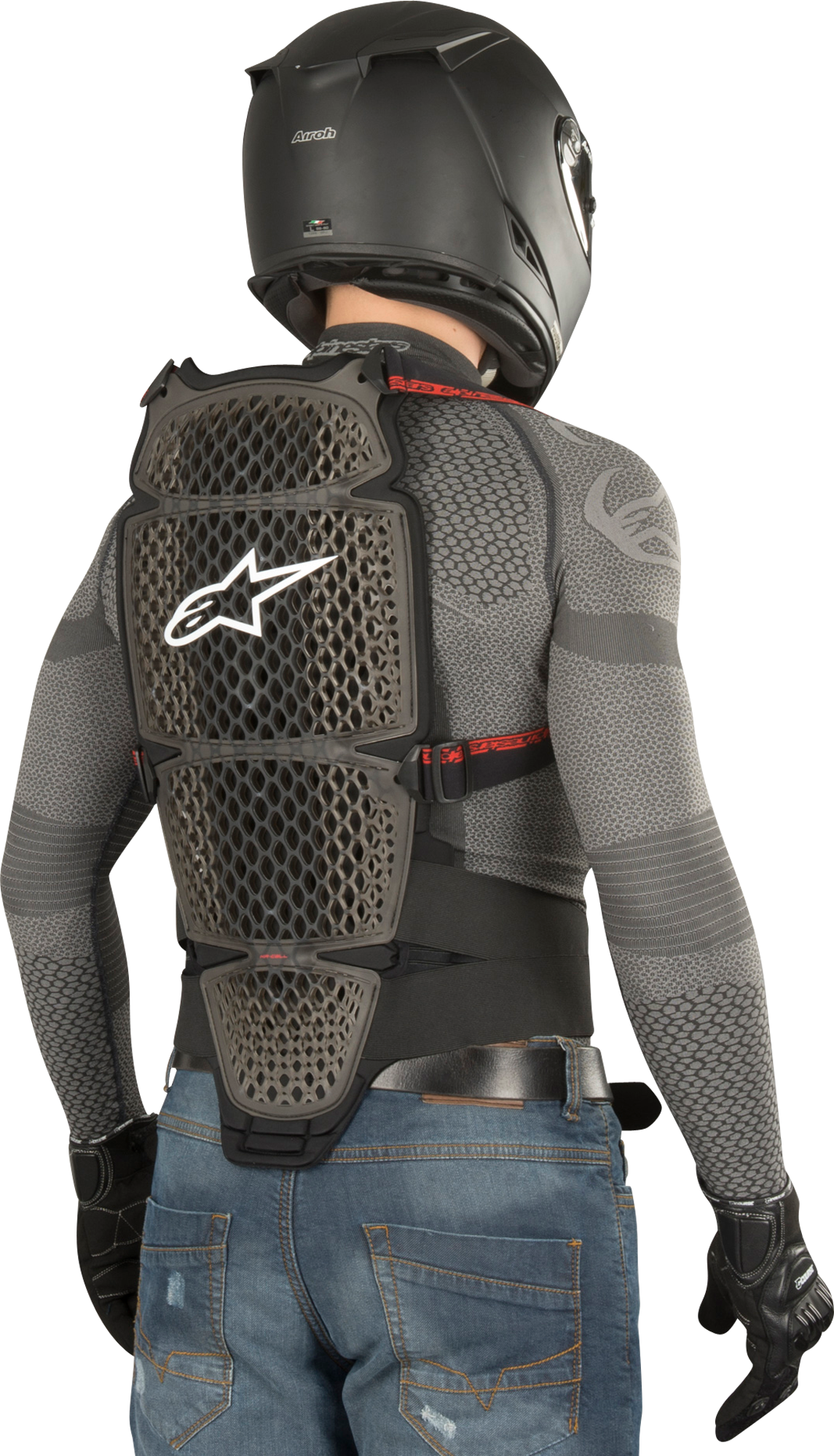 Alpinestars Espaldera  Nucleon KR-Cell Ahumado-Negro-Rojo