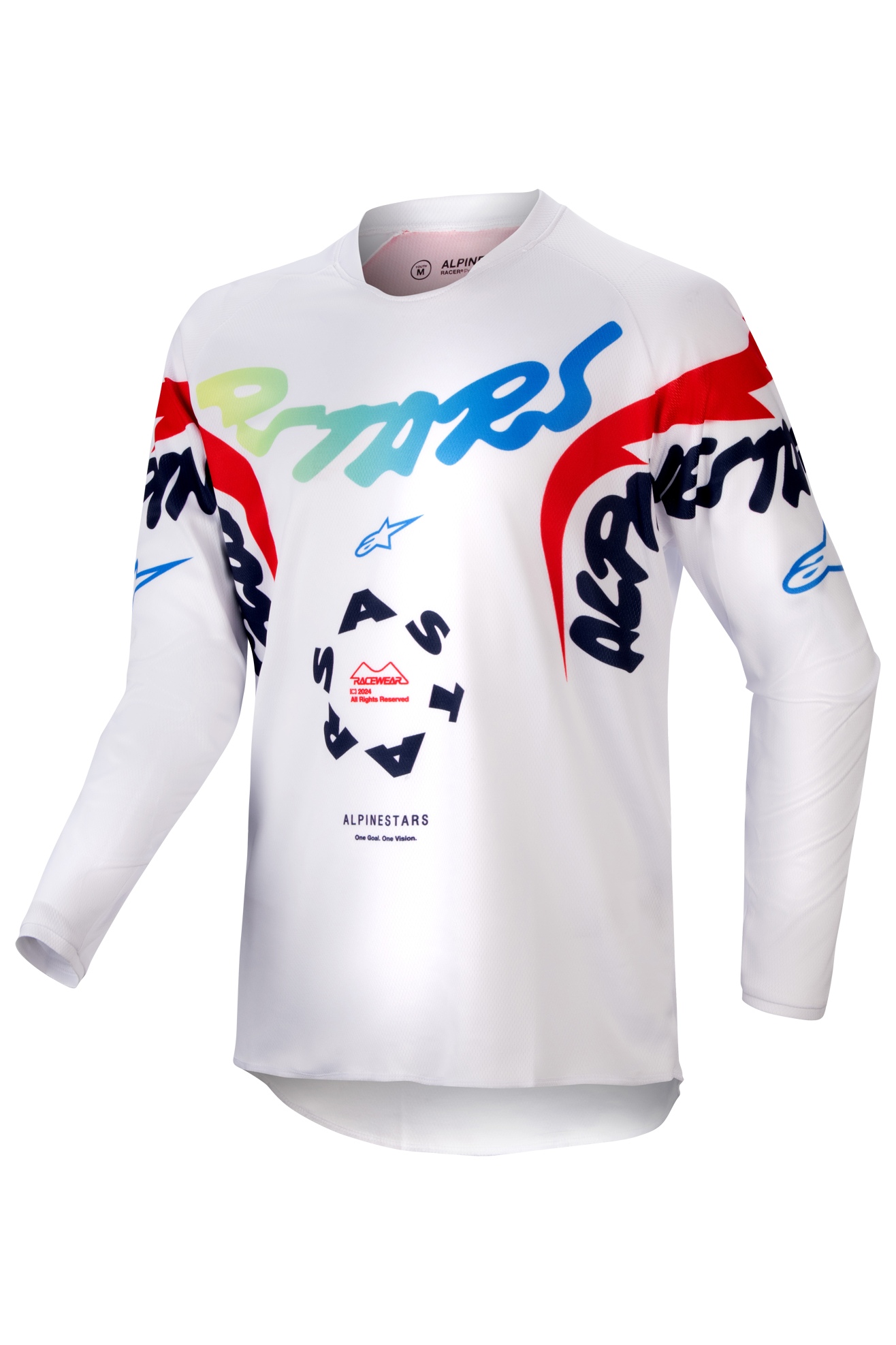 Alpinestars Camiseta de Cross Niño  Racer Hana Blanco-Multicolor