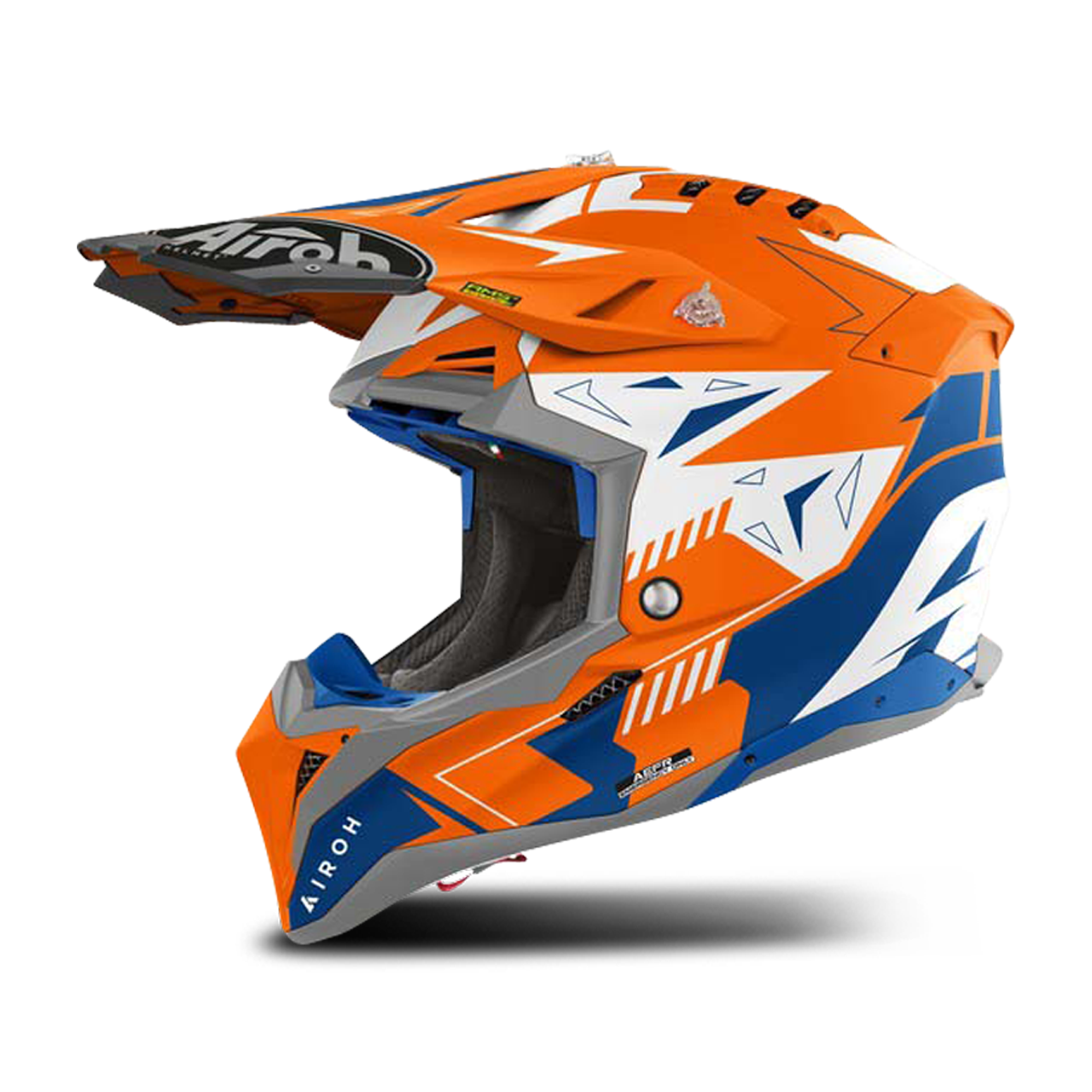 Airoh Casco de Cross  Aviator 3 Spin Naranja Mate Flúor