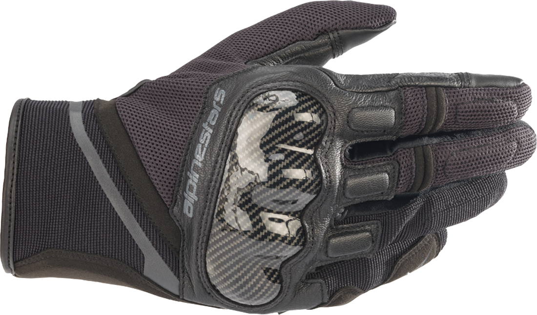 Alpinestars Guantes de Moto  Chrome Negro-Gris Alquitrán