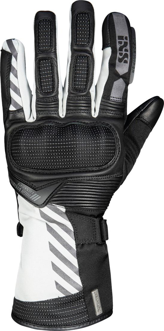 iXS Guantes de Moto  Tour Glasgow-ST 2.0 Negro-Gris claro