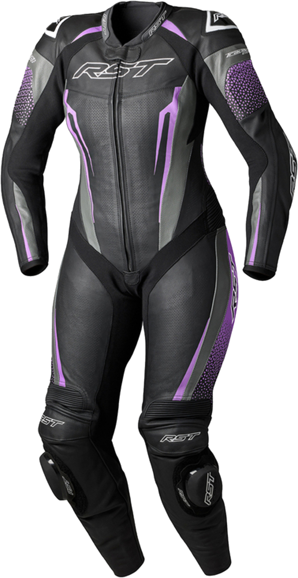 RST Mono de Cuero Mujer  Trachtech Evo 5 Negro-Fúcsia-Gris