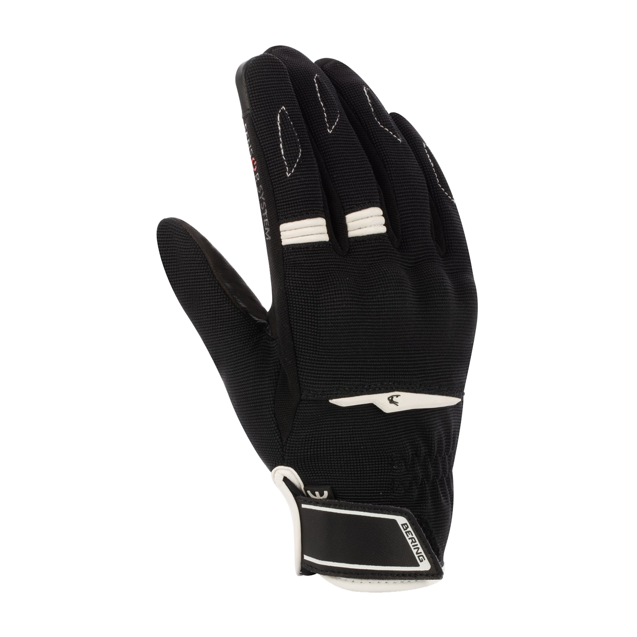 Bering Guantes de Moto para Mujer  Lady Fletcher EVO Negro-Blanco