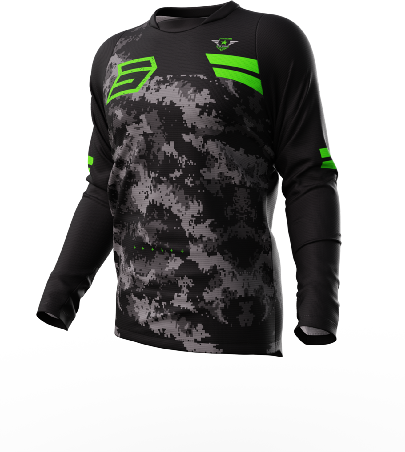 Shot Race Gear Camiseta de Cross Shot Army Verde