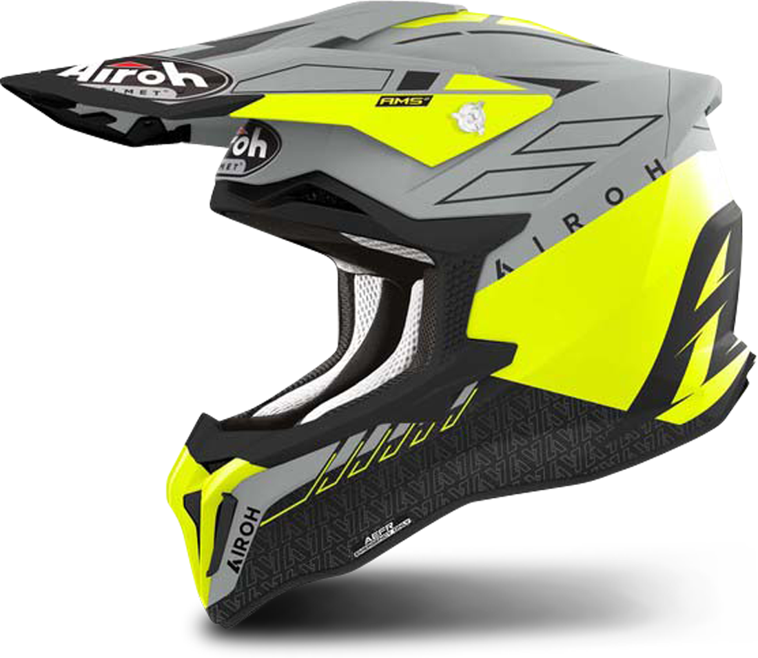 Airoh Casco de Cross  Strycker Skin Amarillo Mate