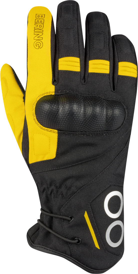 Bering Guantes de Moto Mujer  Zephyr Negro-Gris-Amarillo