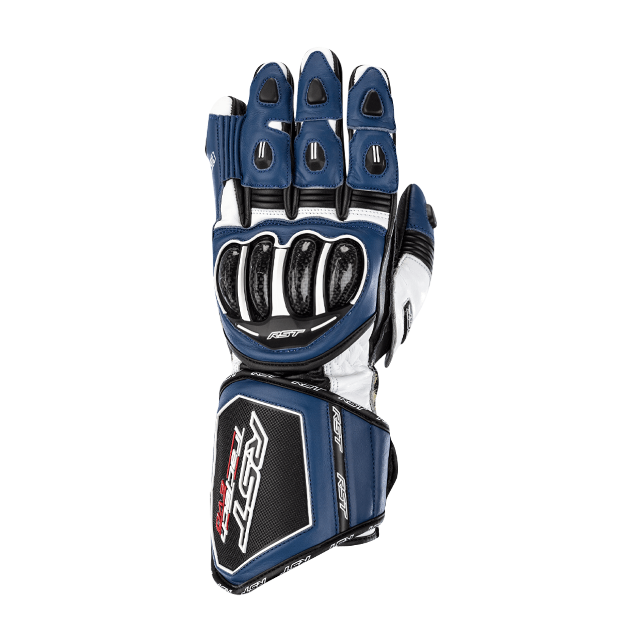 RST Guantes de Moto  TracTech Evo 4 Azul-Blanco-Negro