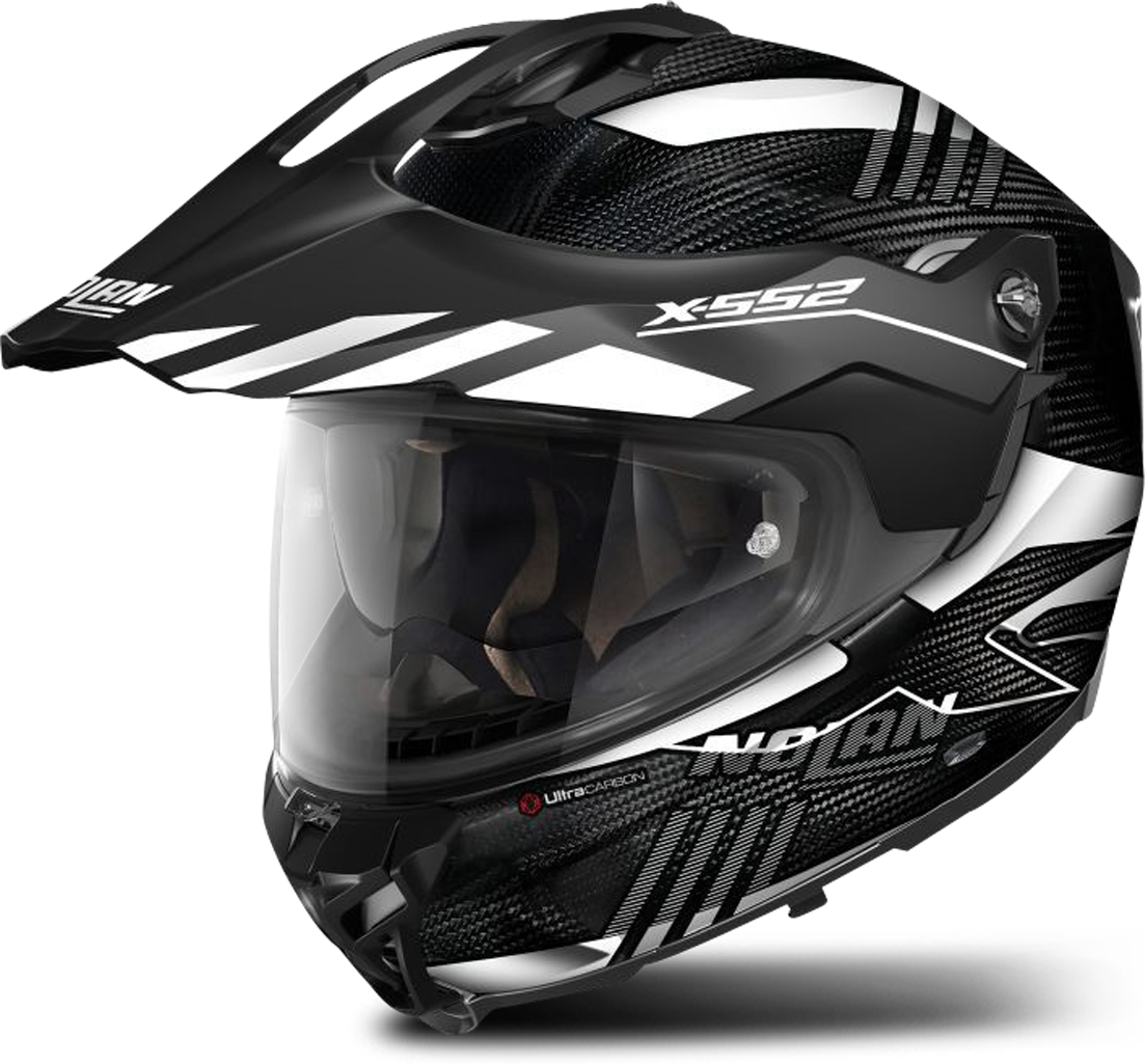 Nolan Casco Adventure  X-552 Ultra Carbon Blanco