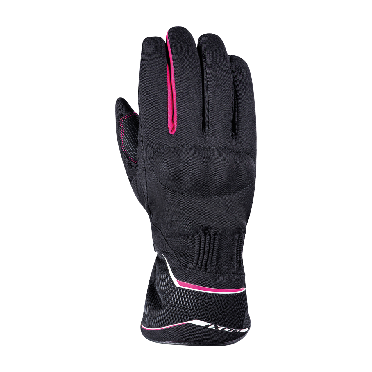 Ixon Guantes de Moto para Mujer  Pro Globe Negro-Fúcsia