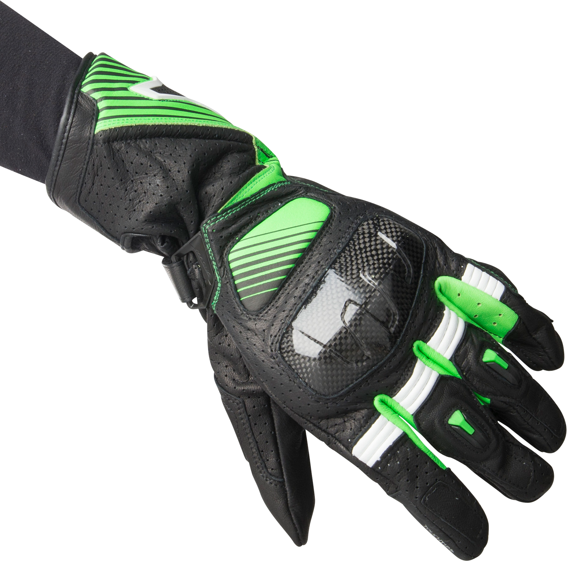 Macna Guantes de Moto  Airpack Negro-Verde