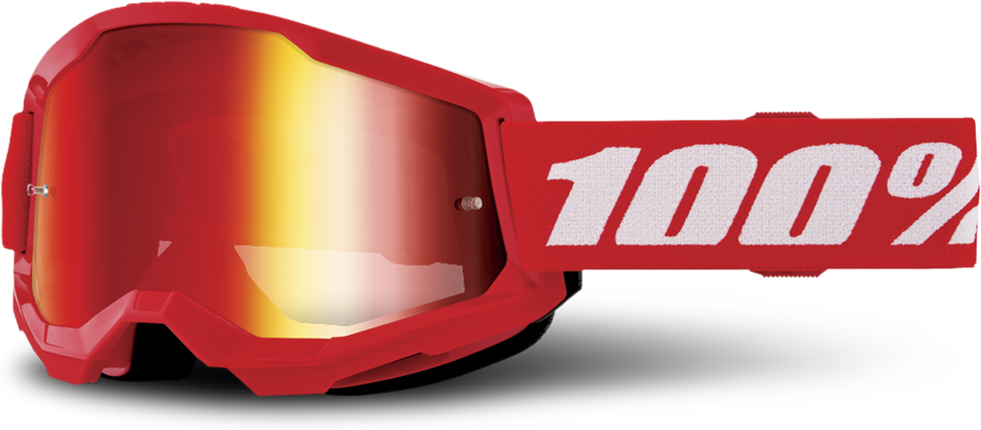 100% Gafas de Cross Niño  Strata 2 Rojas