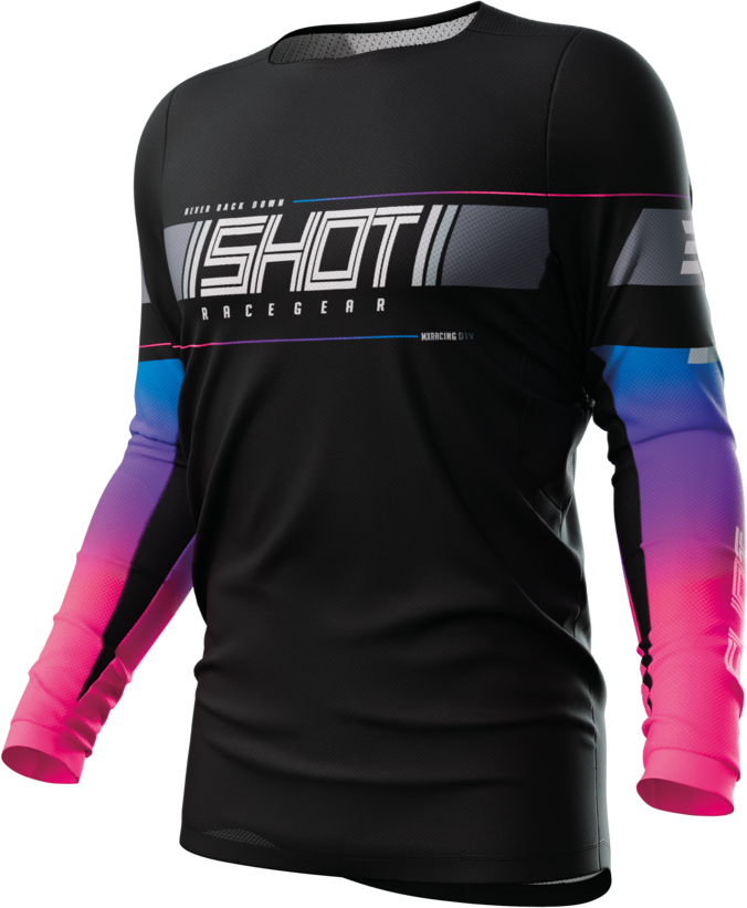 Shot Race Gear Camiseta de Cross Shot Contact Negro Indy