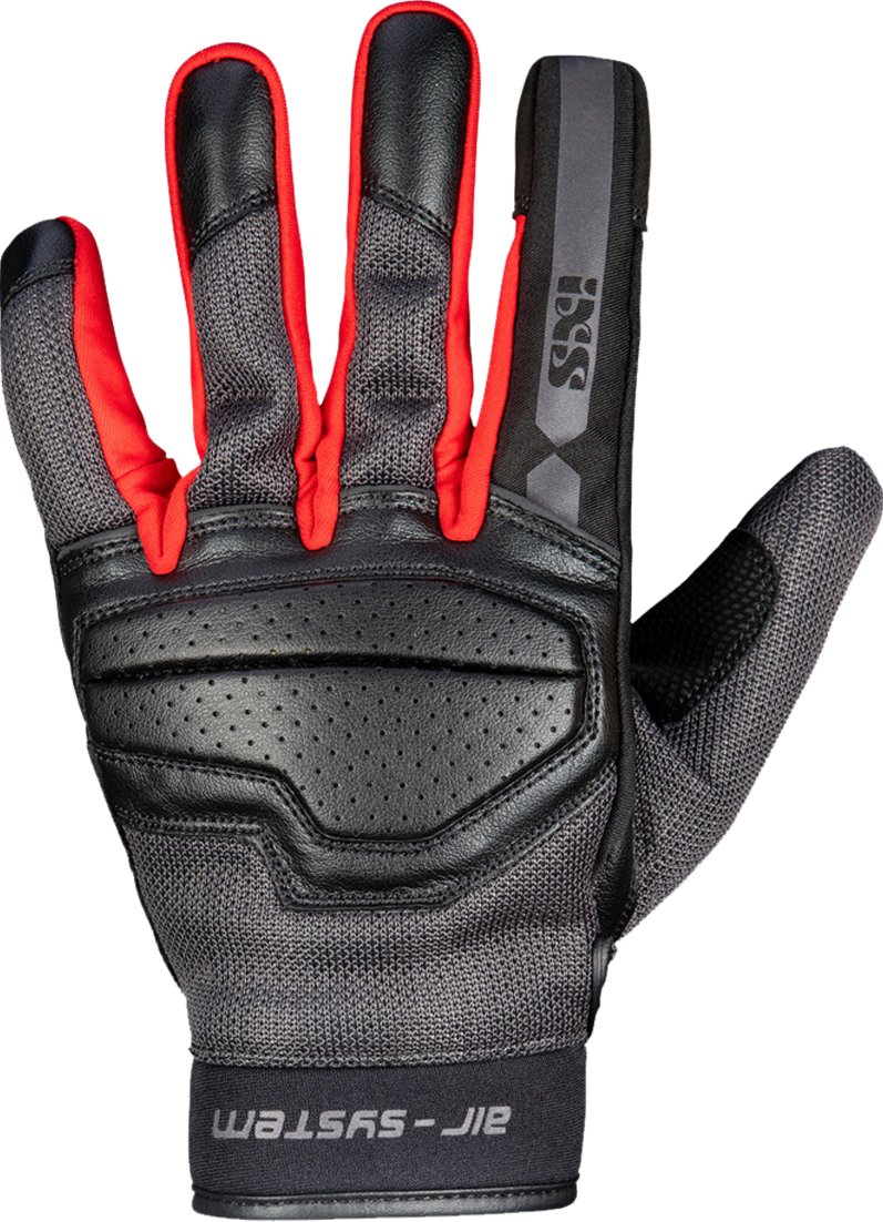 iXS Guantes de Moto  Evo-Air Gris-Negro-Rojo