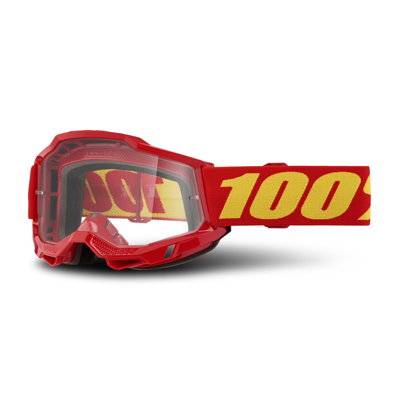 100% Gafas de Cross  Accuri 2 Rojo-Transparente