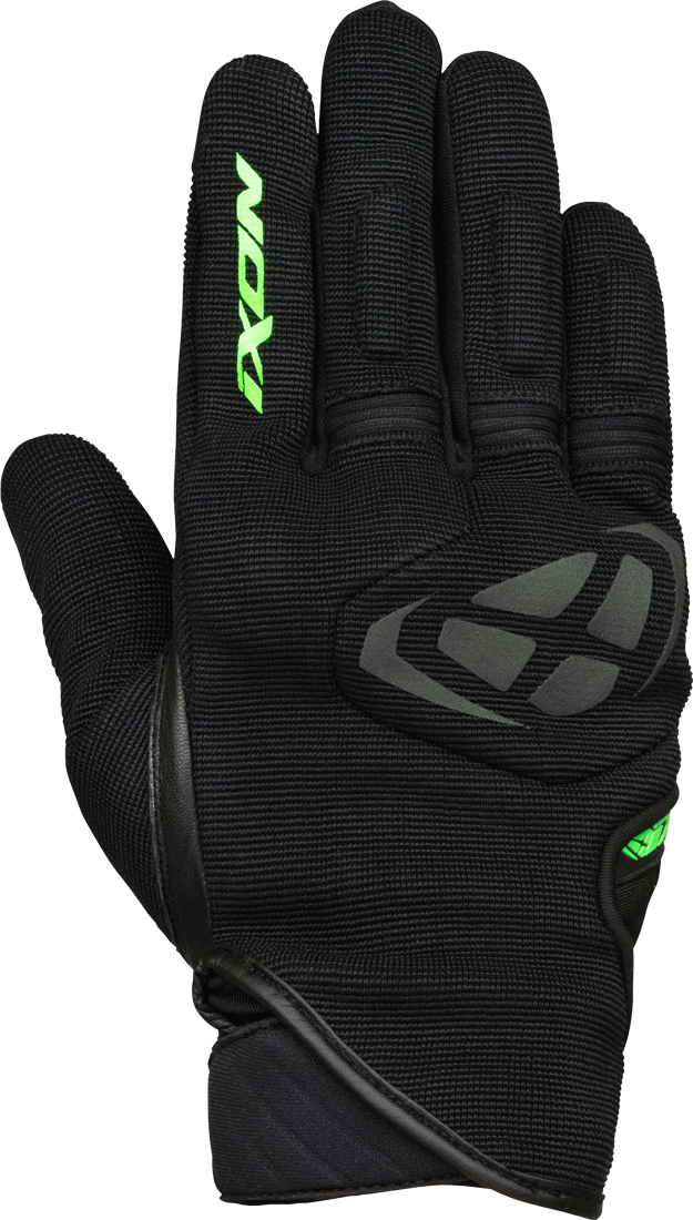 Ixon Guantes de Moto  Mig Negro-Verde Brillante