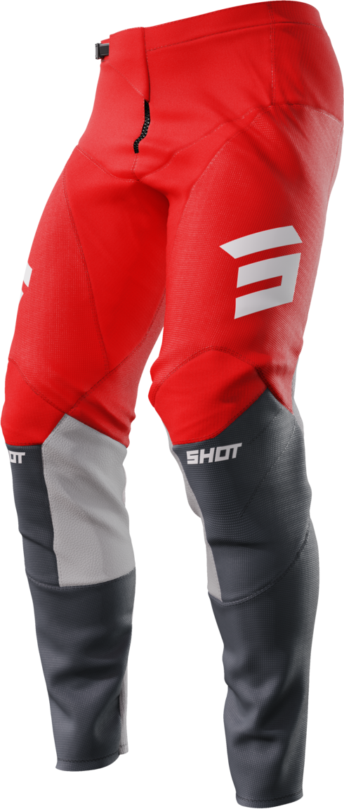 Shot Race Gear Pantalones de Cross Shot Contact Rojo Hierro