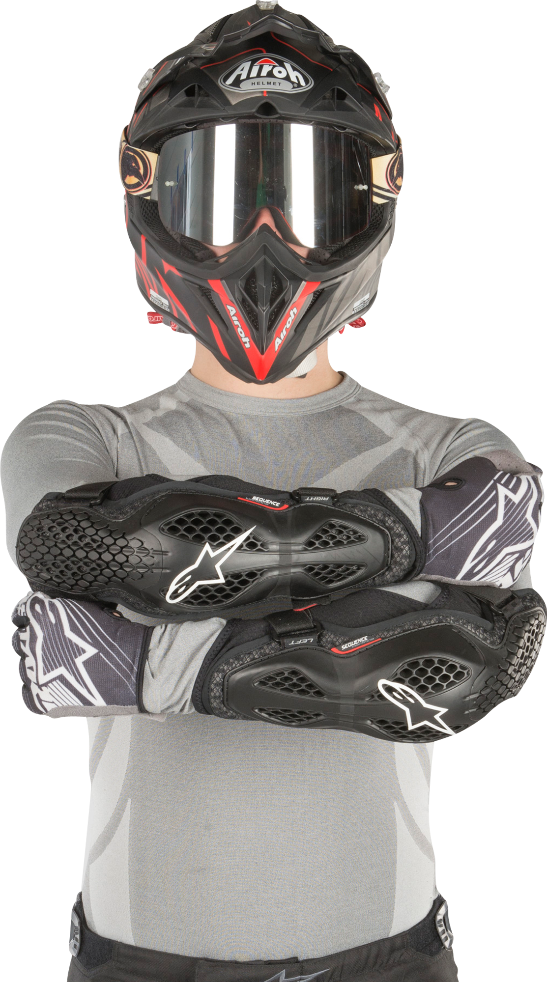 Alpinestars Coderas  Sequence Negro-Rojo