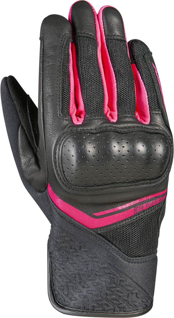 Ixon Guantes de Moto para Mujer  RS Launch Negro-Fúcsia