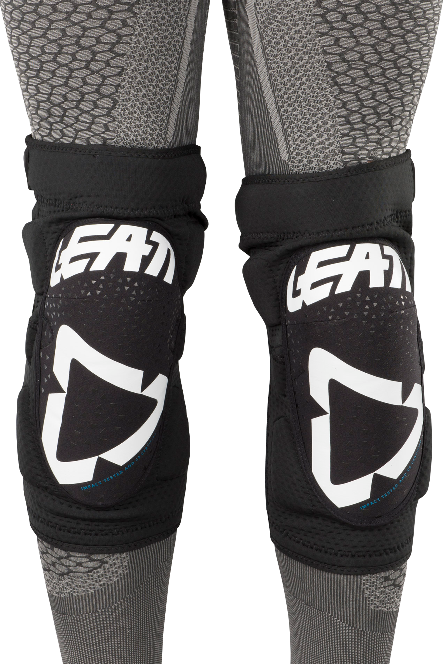 Leatt Rodilleras  3DF 5.0 Zip Blanco-Negro