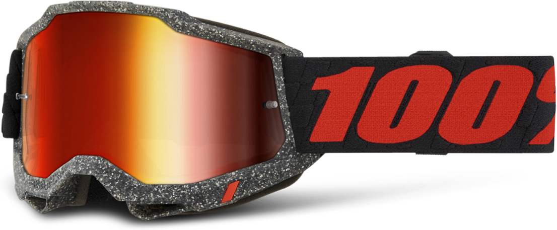 100% Gafas de Cross  Accuri 2 Huaraki-Lente Espejo Roja