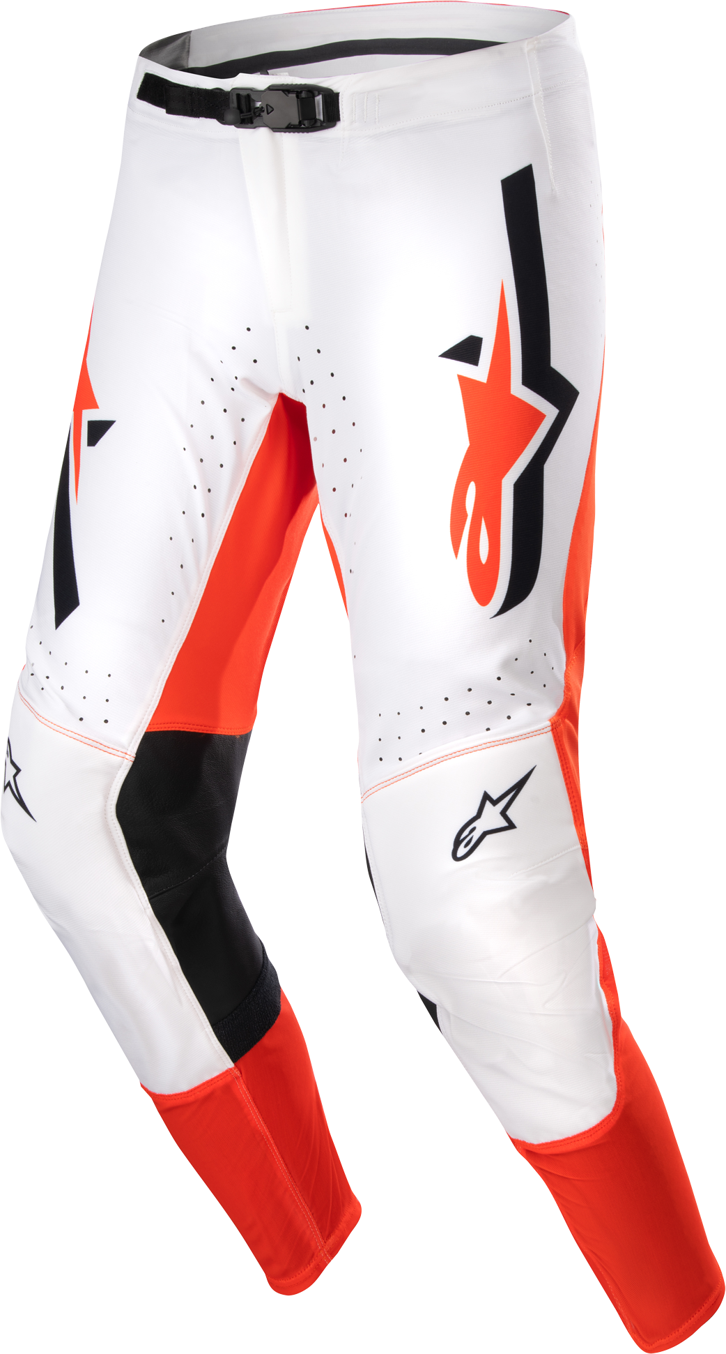 Alpinestars Pantalones de Cross  Supertech Ward Blanco-Naranja Caliente