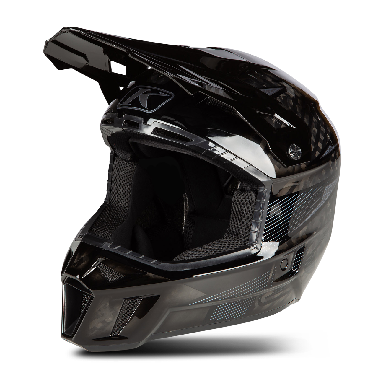 KLIM Casco de Cross  F3 Carbon Pro Striker Carbono Negro