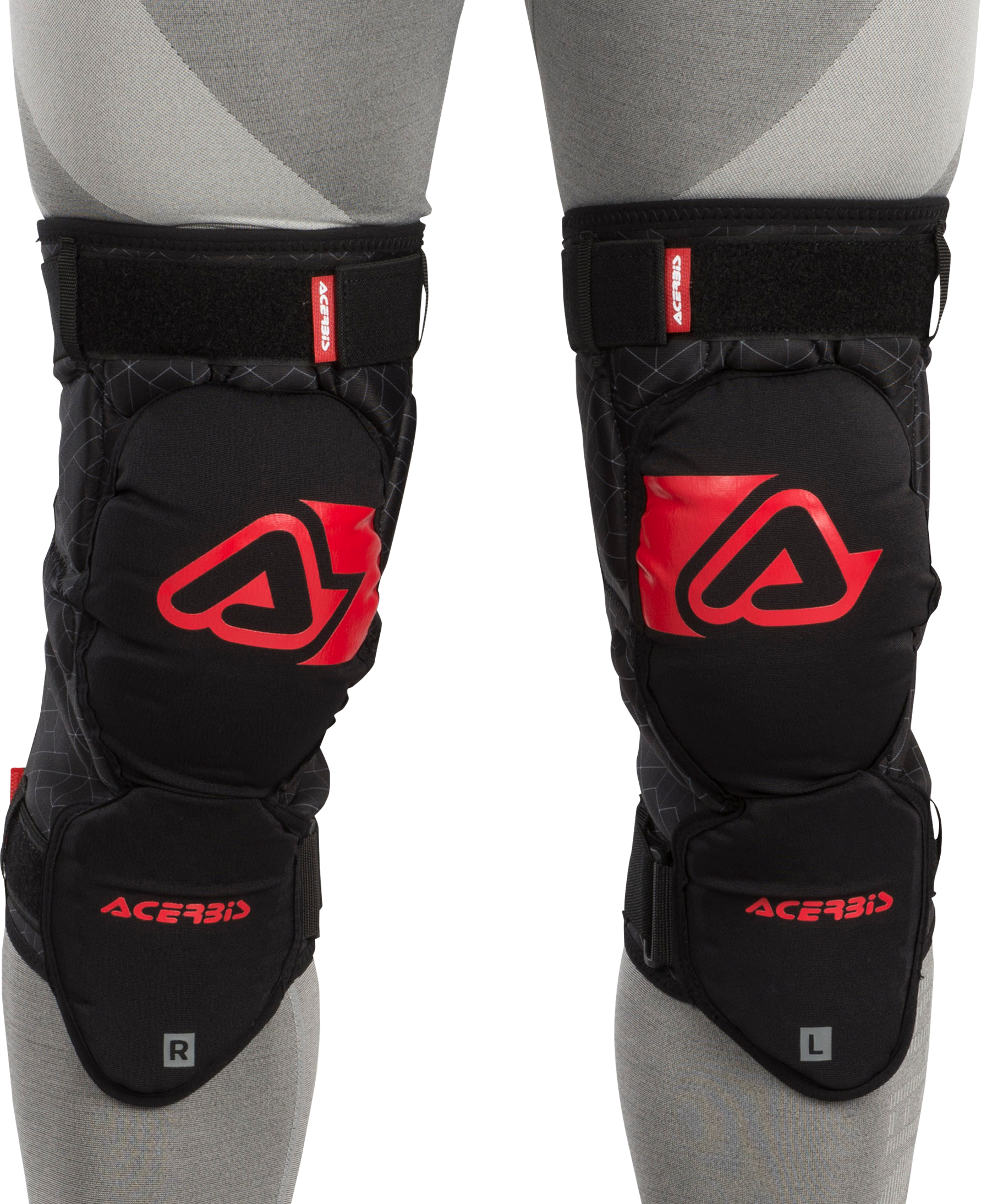 Acerbis Rodilleras  X-Soft Negro-Rojo