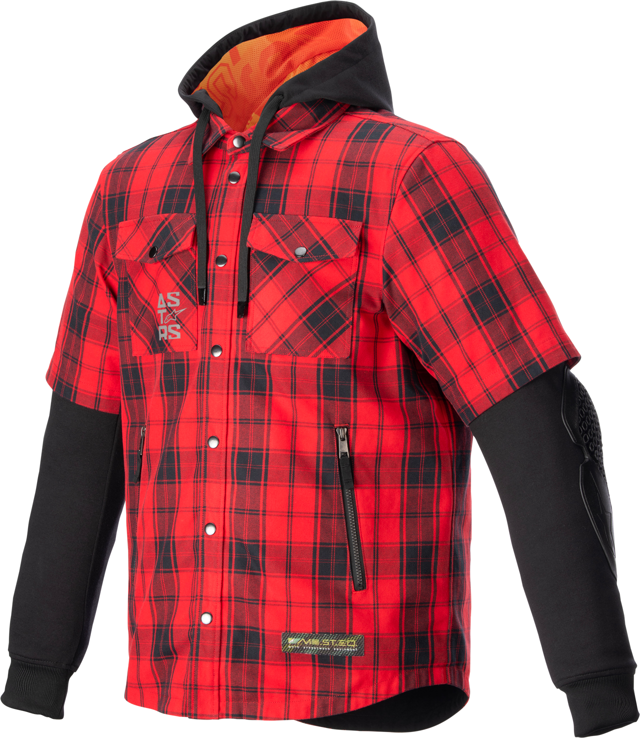 Alpinestars Camisa de Moto  MO.ST.EQ Tartan Rojo Llama-Negro