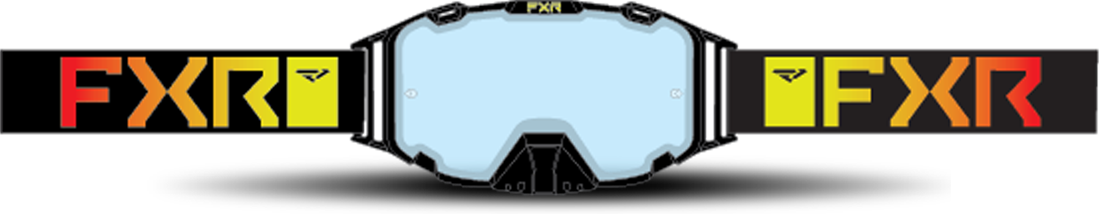 FXR Gafas de Cross  Maverick Lente Transparente Inferno