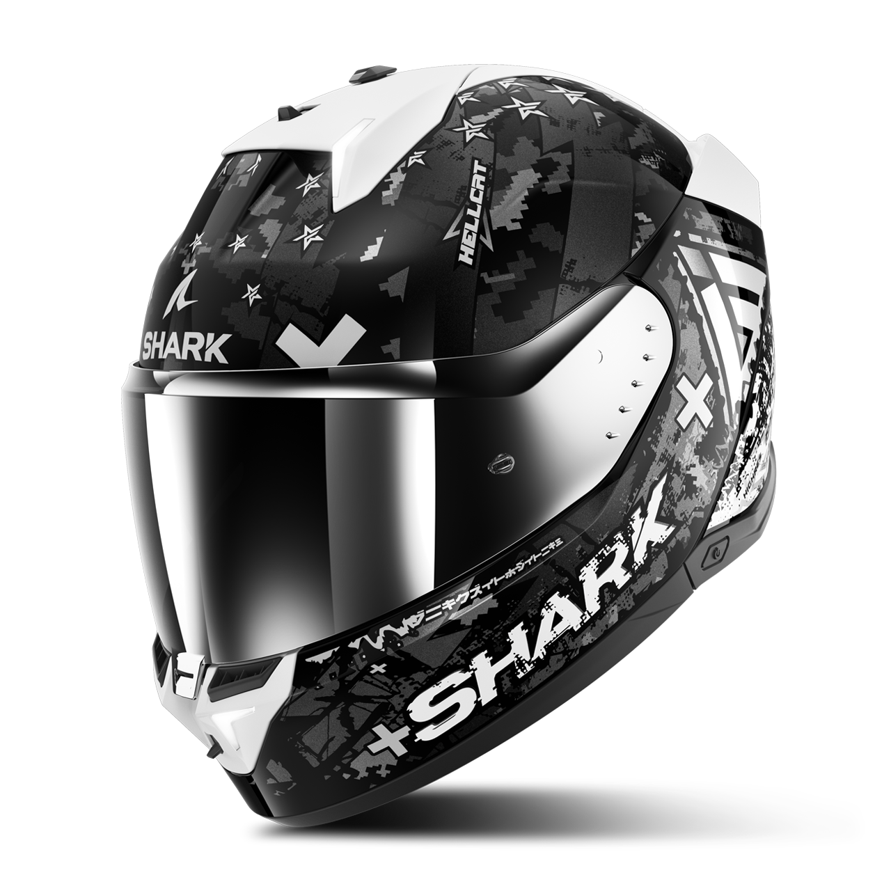 Shark Casco Integral  Skwal i3 Hellcat Negro Cromado-Plateado