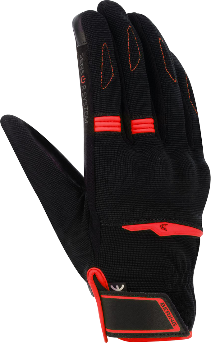 Bering Guantes de Moto  Fletcher EVO Negro-Rojo