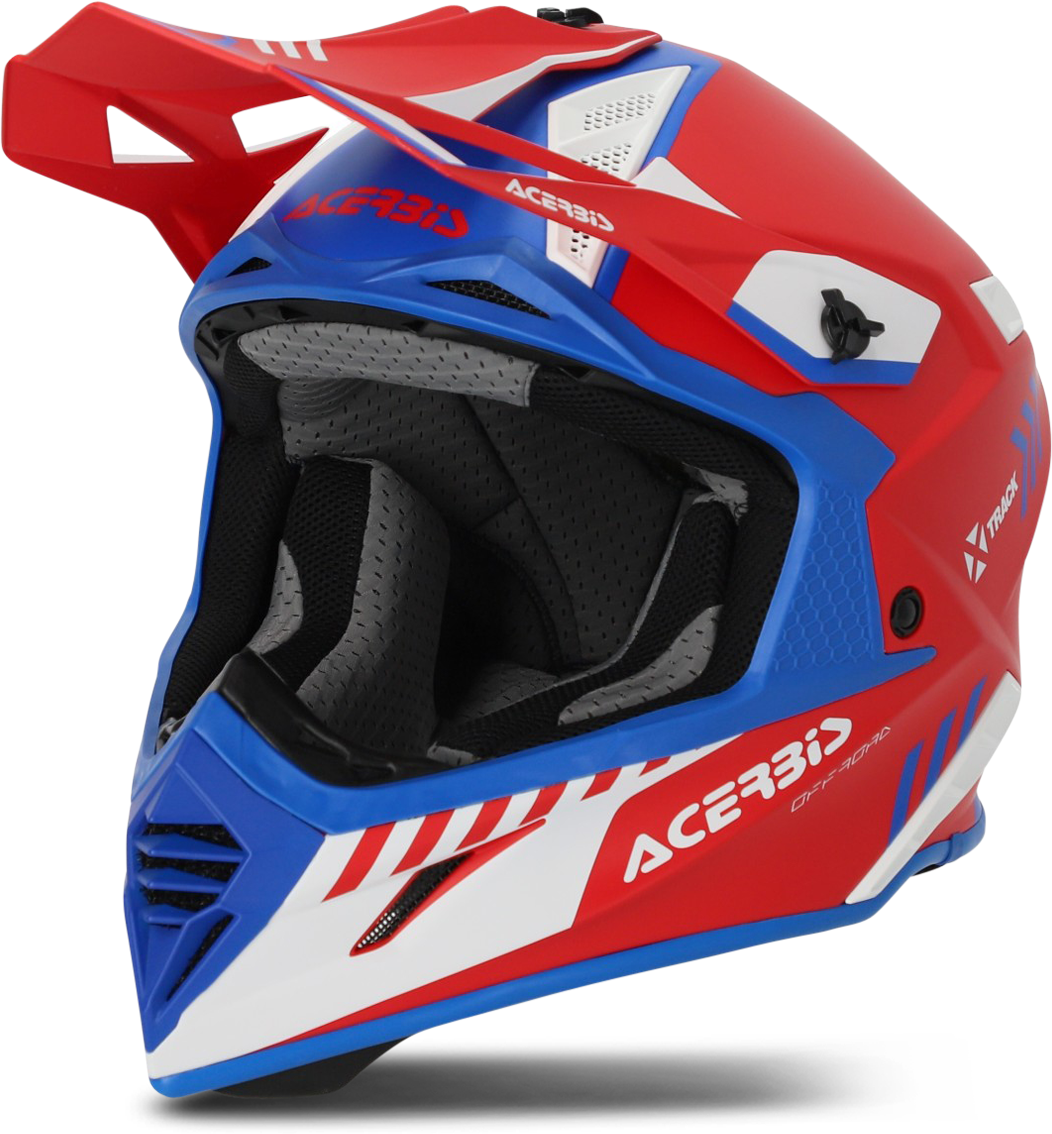 Acerbis Casco de Cross  X-Track Rojo-Azul