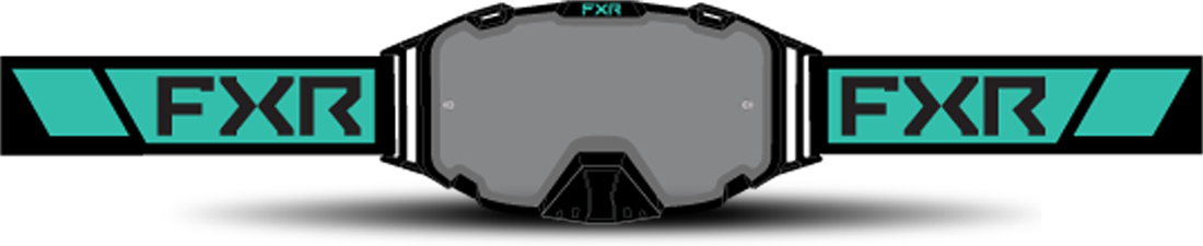 FXR Gafas de Cross  Maverick Lente Ahumada Menta