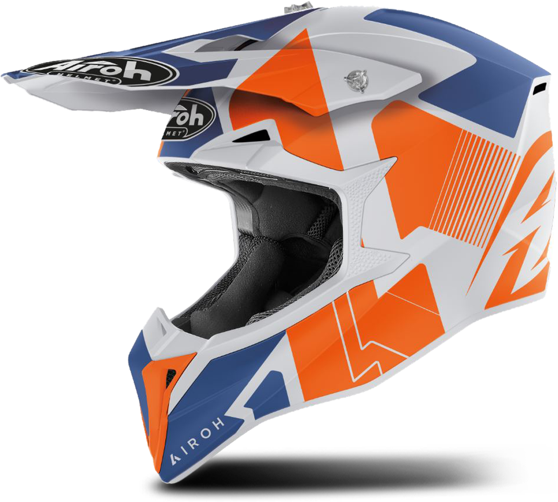 Airoh Casco de Cross  Wraap Raze Naranja