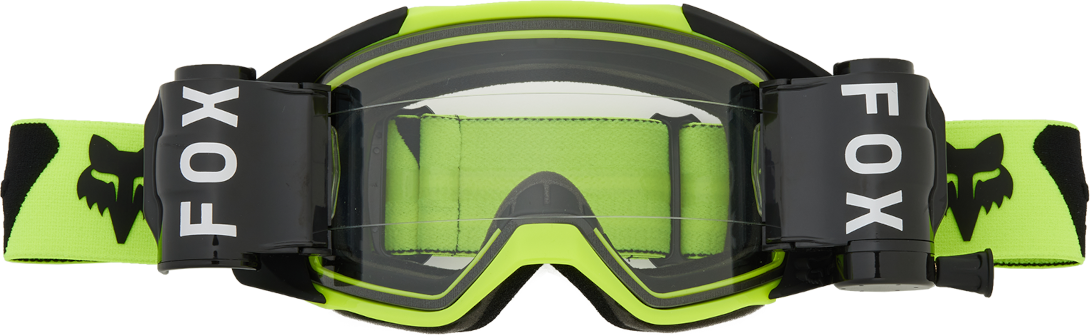 FOX Gafas de Cross  Vue Roll Off Negro-Amarillo