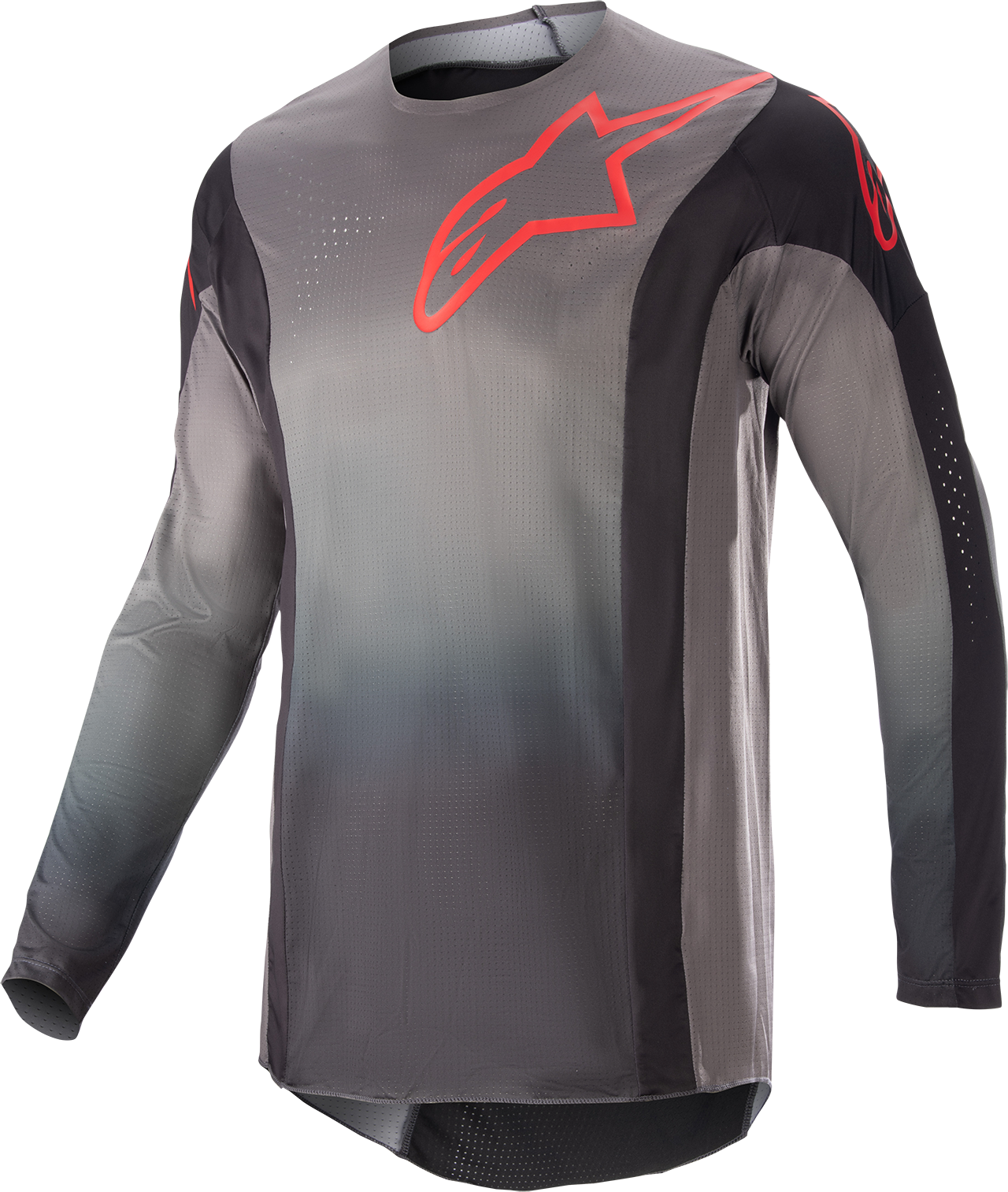 Alpinestars Camiseta de Cross  Techstar Sein Negro-Rojo Neón