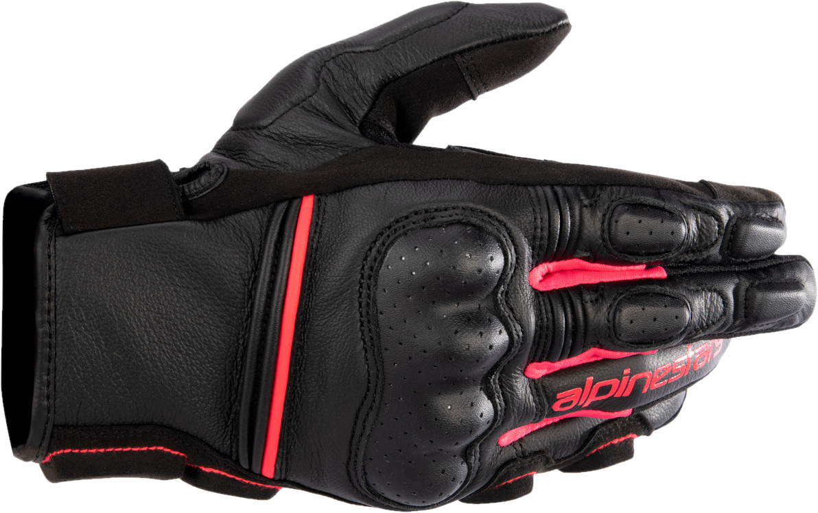 Alpinestars Guantes de Moto Mujer  Stella Phenom Piel Negro-Rosa Diva