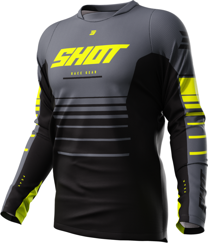 Shot Race Gear Camiseta de Cross Shot Devo Amarillo Neón